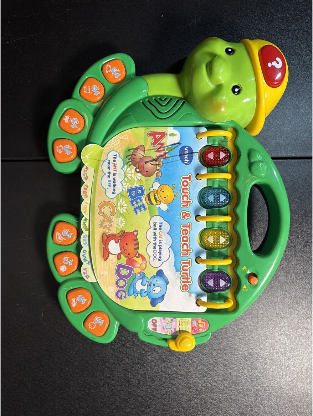 VTech Touch and Teach Turtle Interactive Learning Book for Kids Tested Works